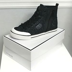 Guess Los Angeles G Gorlia Black High Top Sneakers